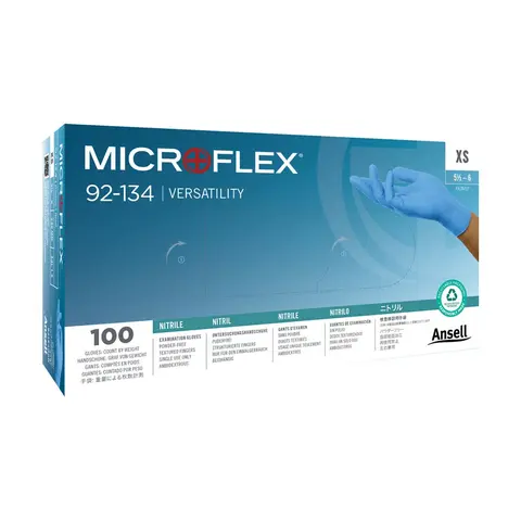 Ansell MICROFLEX® nitril PF blå 1000 stk 92-134