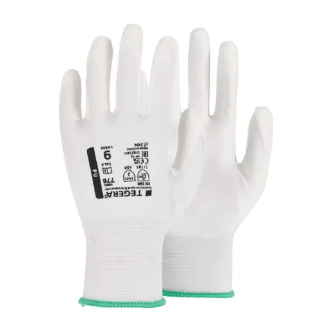 TEGERA 778 hanske for presisjonsarbeid med fleksibelt PU-belegg
