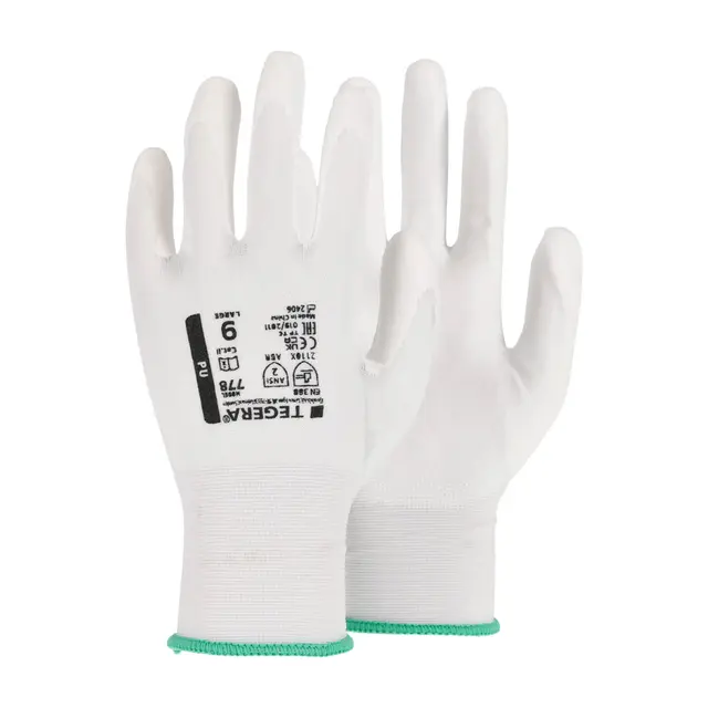 TEGERA 778 hanske for presisjonsarbeid med fleksibelt PU-belegg 