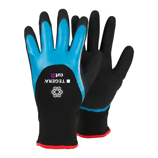 TEGERA 8832R foret, kutthanske nivå D latex-dypped, matgodkjent 