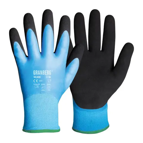 GB Monteringshansker vinter latexbelegg vanntett
